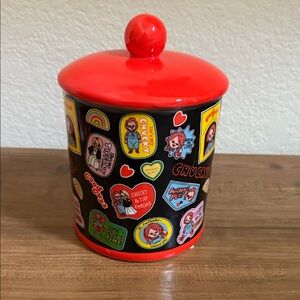 Chucky Decorated Jar with Red Lid